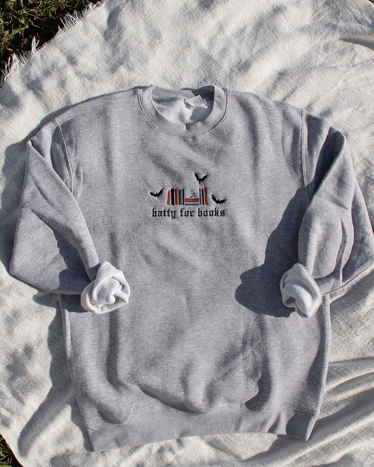 Batty For Books Crewneck