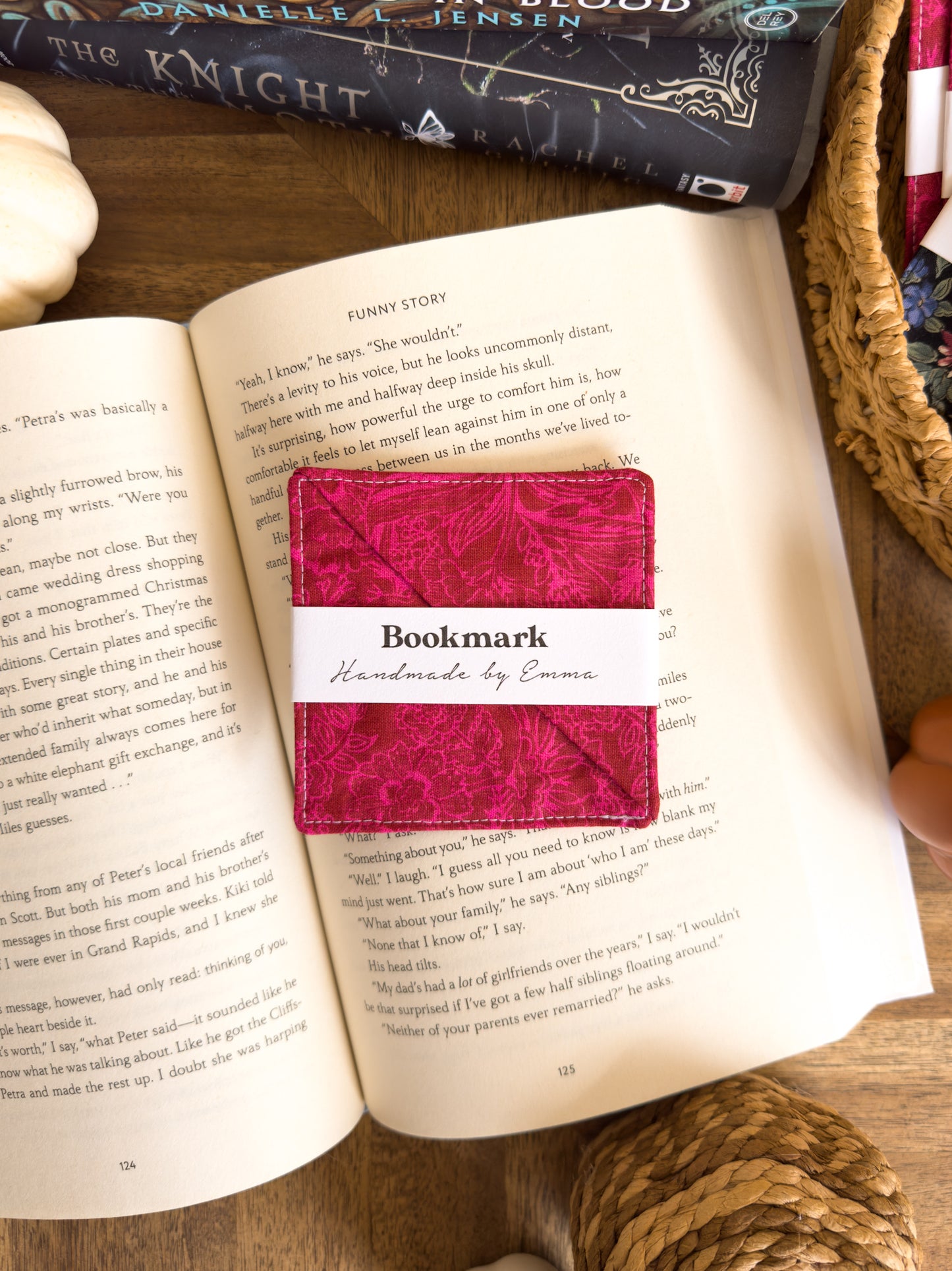 Page Corner Fabric Bookmark - Fall/Winter