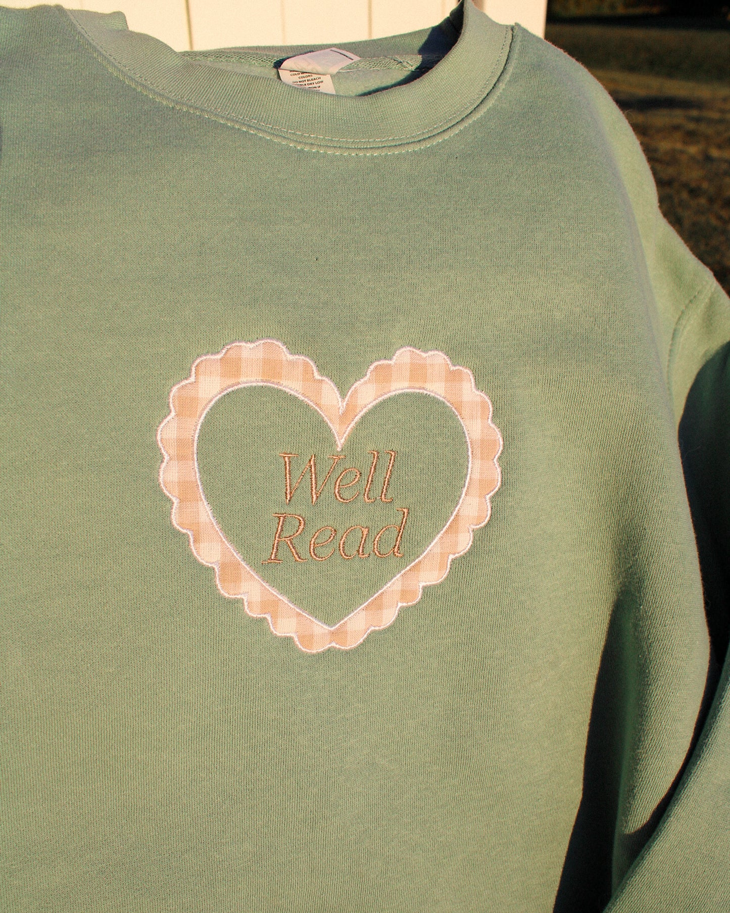 Well Read Appliqué Crewneck