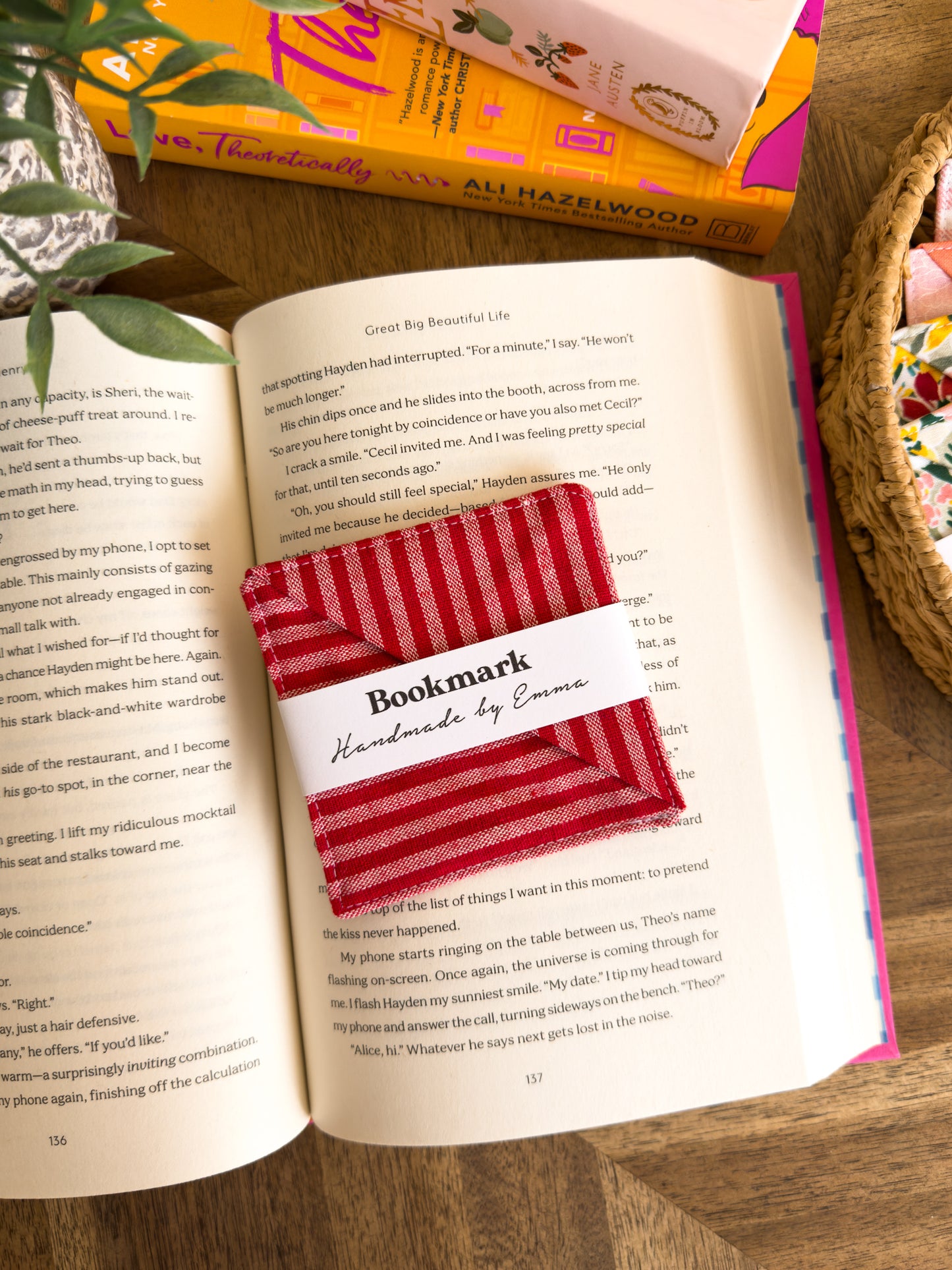 Page Corner Fabric Bookmark - Spring/Summer
