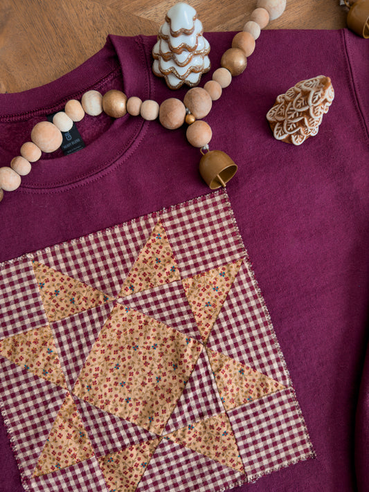 Quilted Star Crewneck