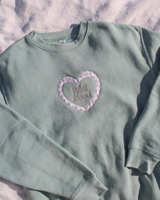 Well Read Appliqué Crewneck