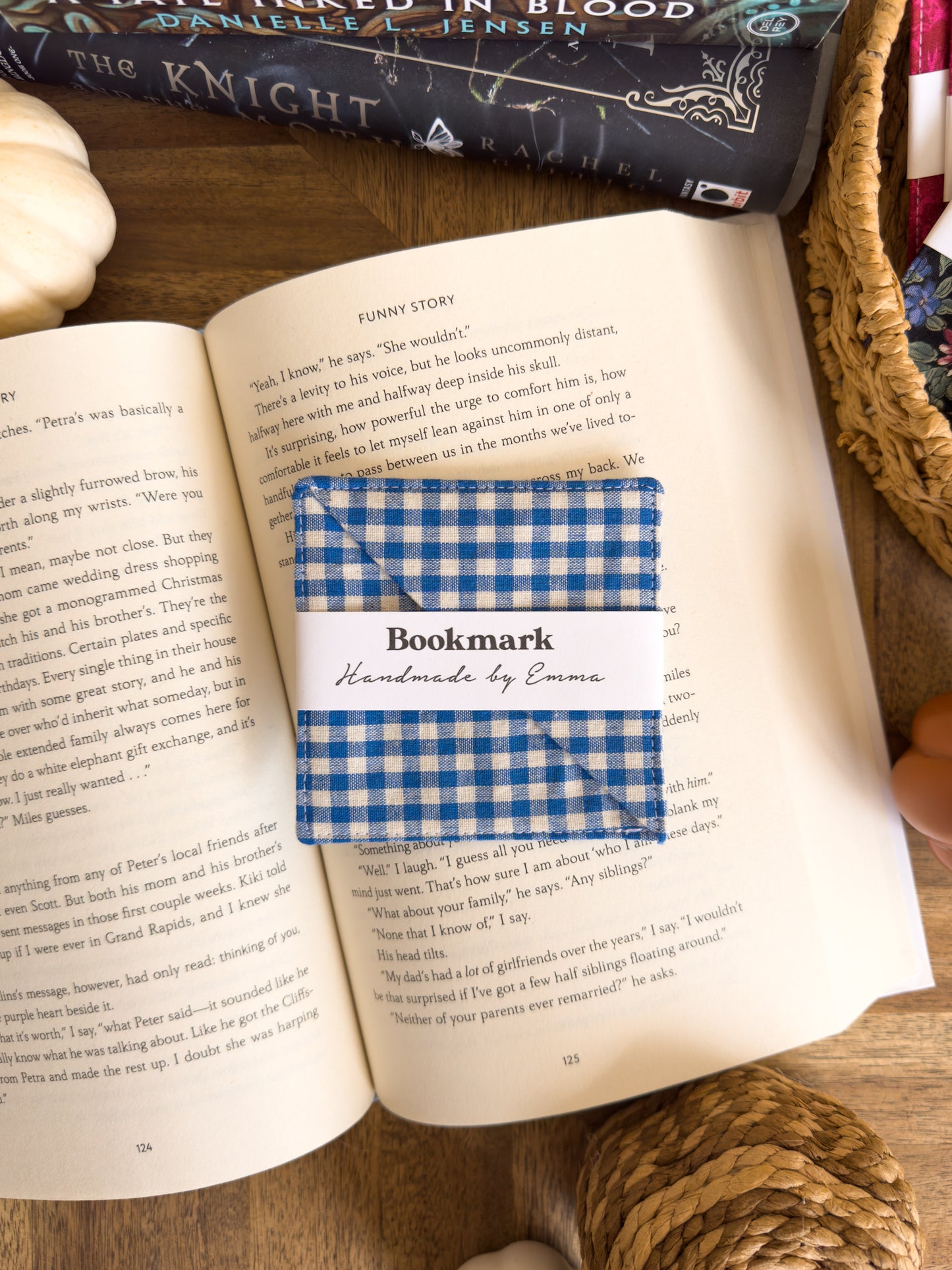 Page Corner Fabric Bookmark - Fall/Winter
