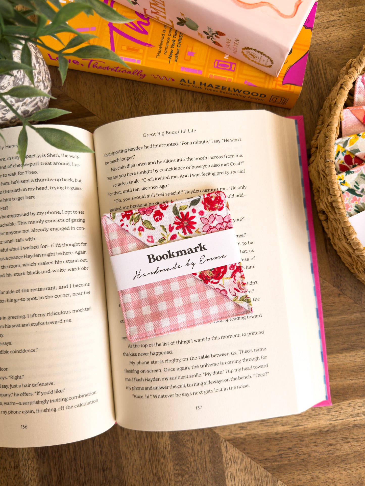 Page Corner Fabric Bookmark - Spring/Summer