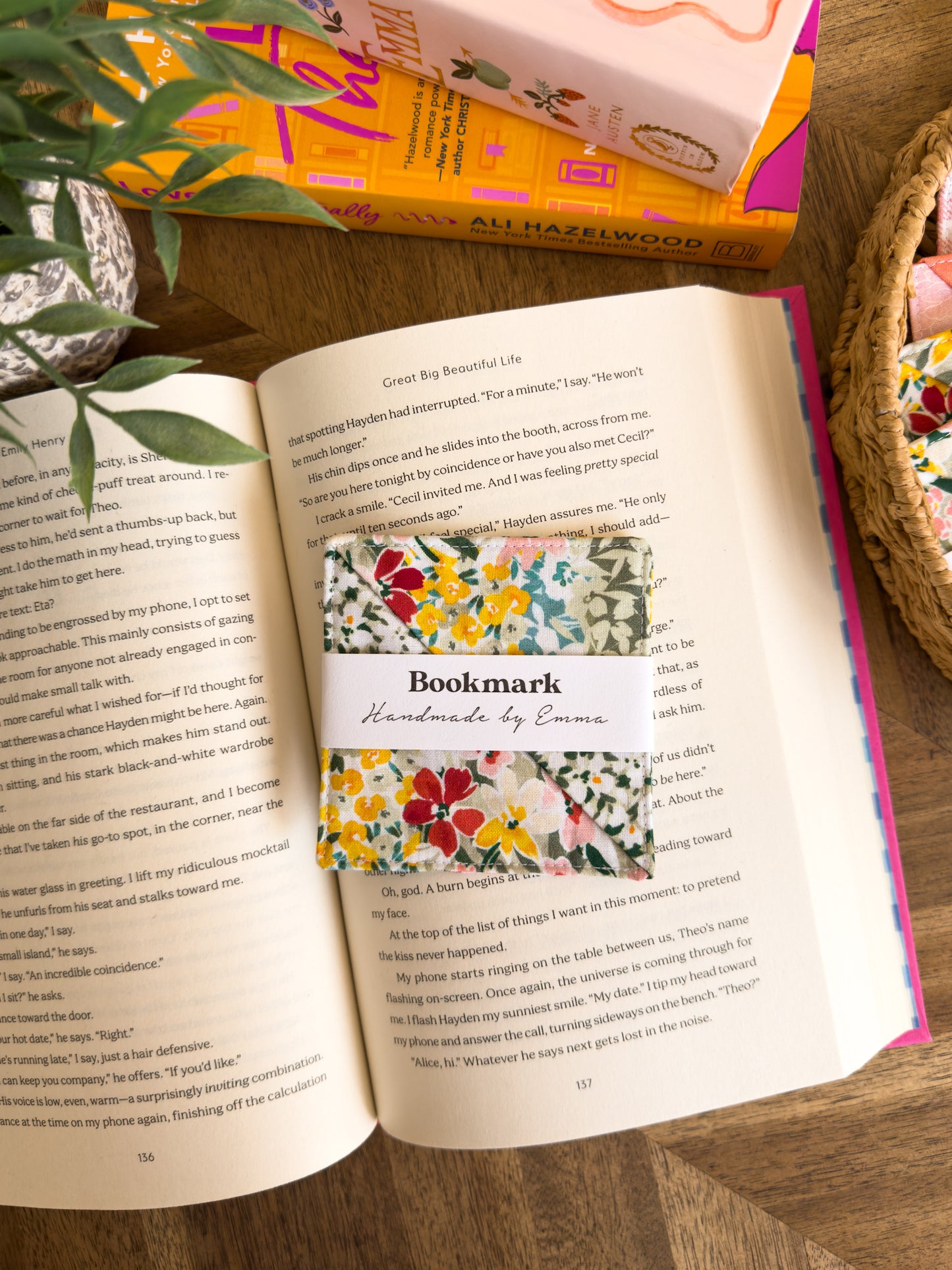 Page Corner Fabric Bookmark - Spring/Summer