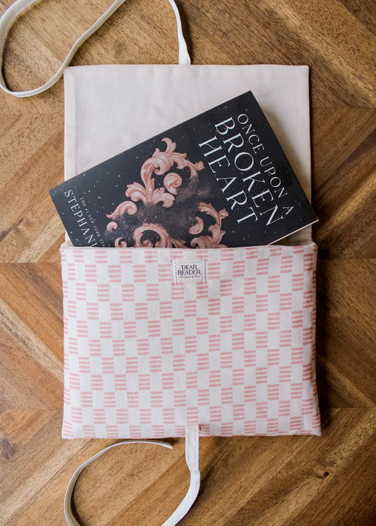 Book Sleeve - Blush Stripes