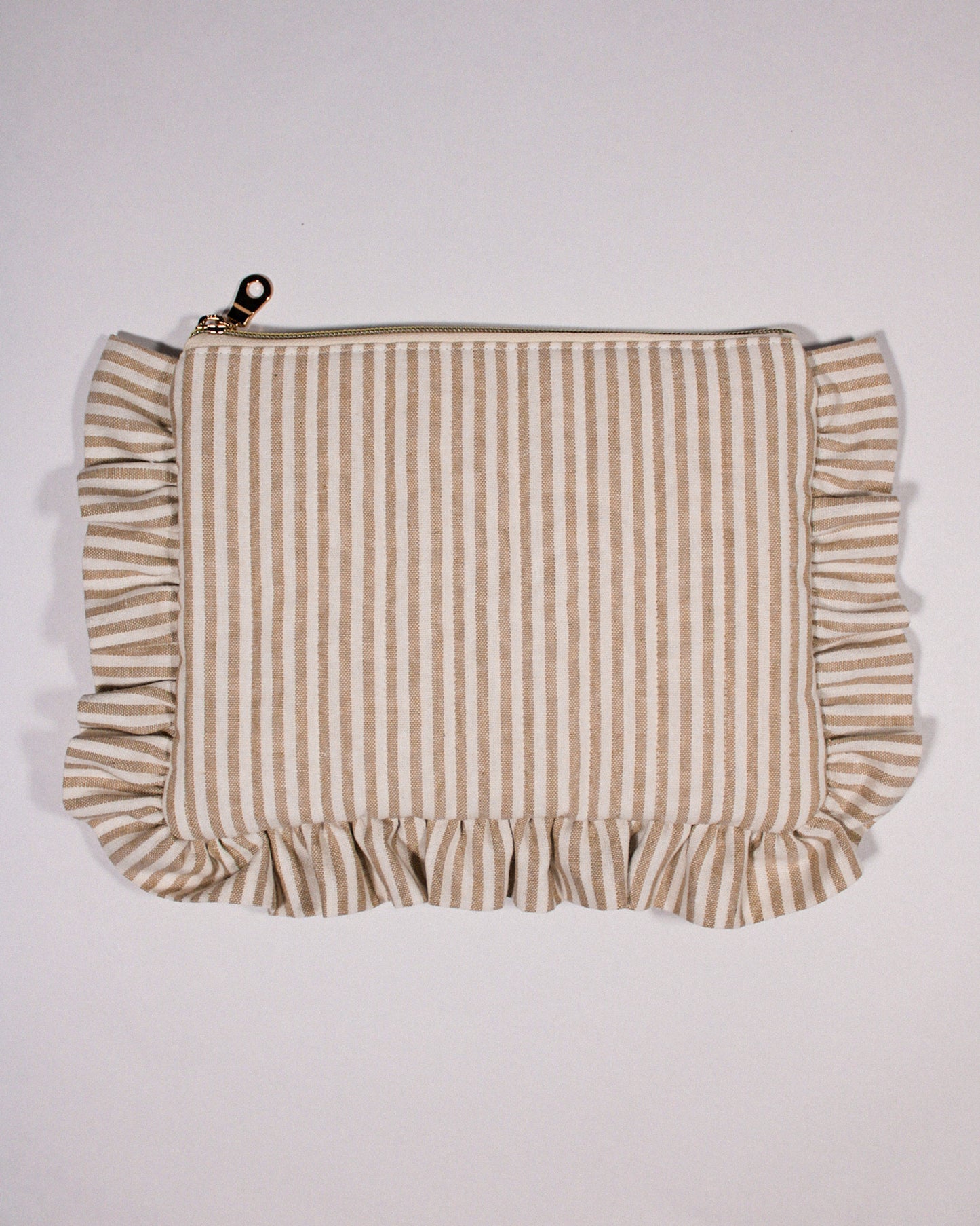 Ruffle Quilted Pouch