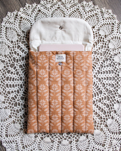 Kindle Sleeve - Stitched Flowers
