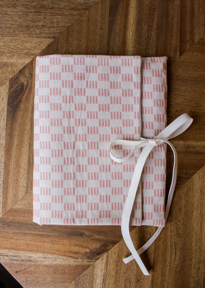Book Sleeve - Blush Stripes