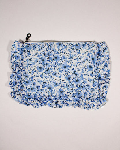 Ruffle Quilted Pouch
