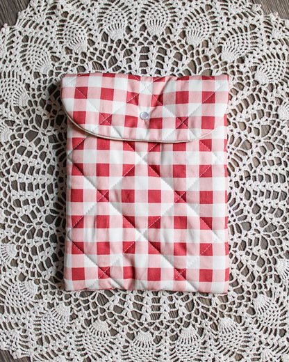 Kindle Sleeve - Rose Gingham