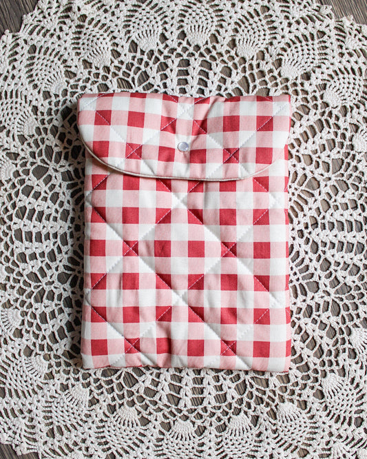 Kindle Sleeve - Rose Gingham