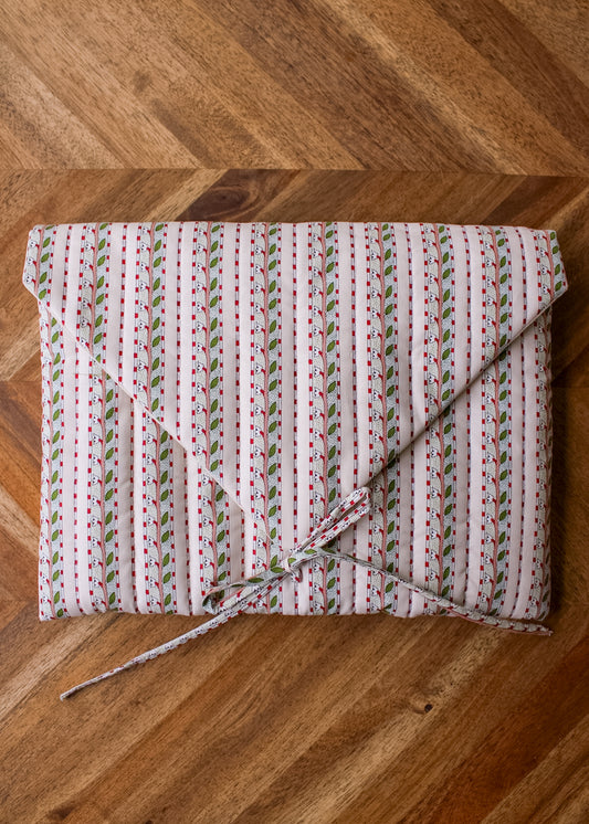 Quilted Laptop/Tablet Sleeve - Floral Stripe
