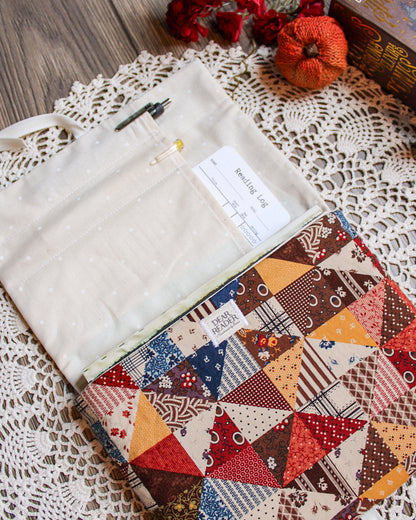 NEW Book Sleeve - Vintage Patchwork