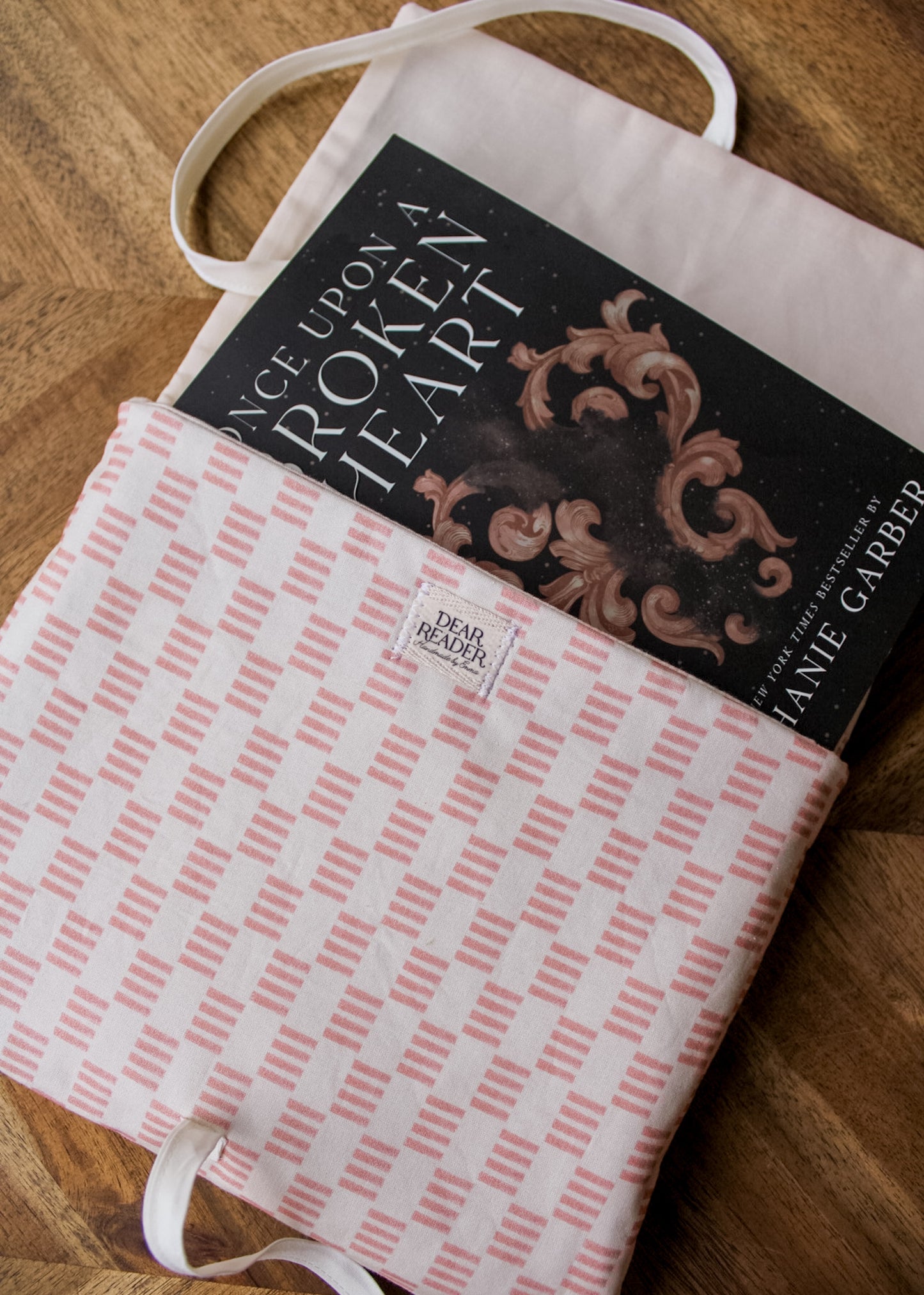 Book Sleeve - Blush Stripes