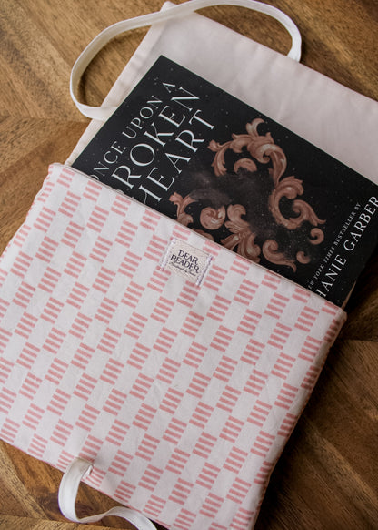 Book Sleeve - Blush Stripes