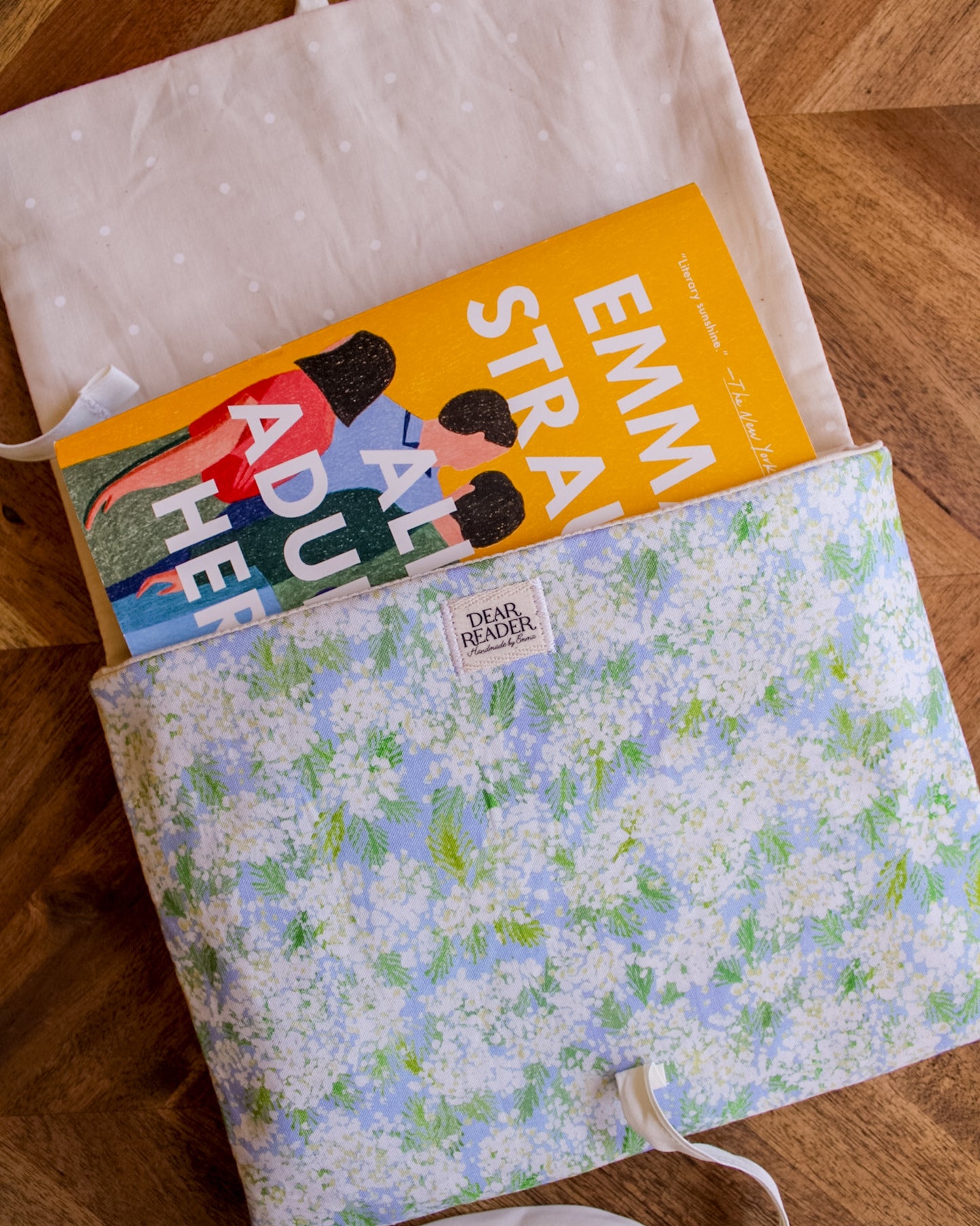 Book Sleeve - Blue Hydrangea