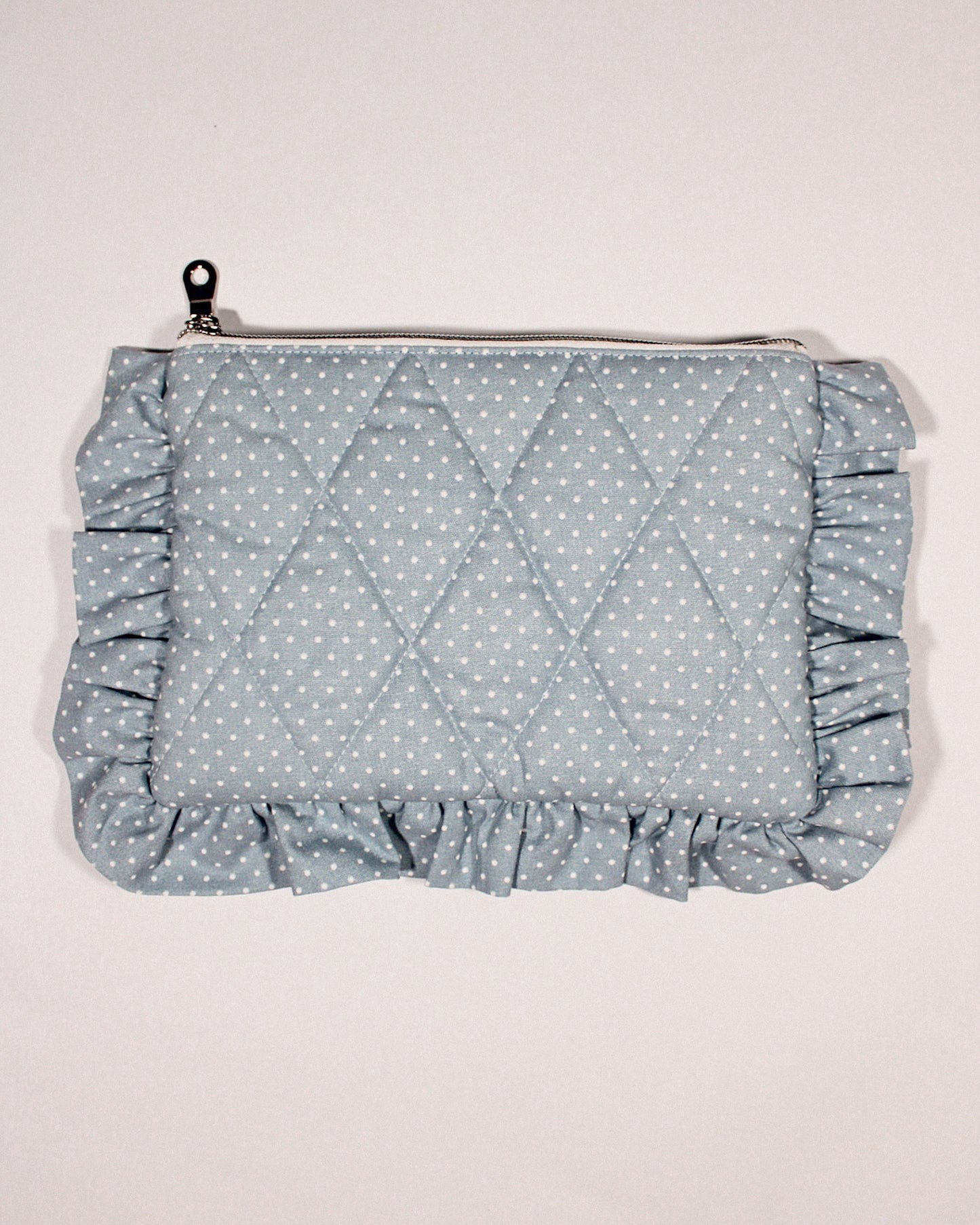 Ruffle Quilted Pouch