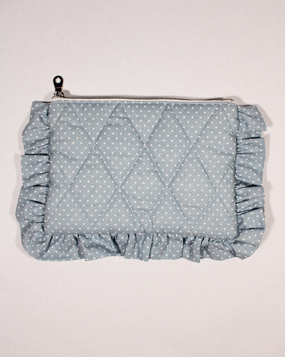 Ruffle Quilted Pouch