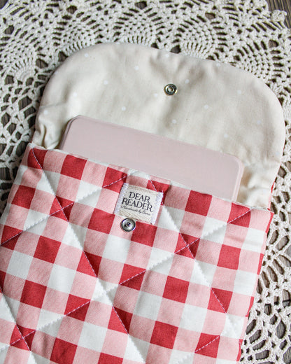 Kindle Sleeve - Rose Gingham