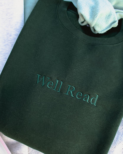 Well Read Embroidered Crewneck