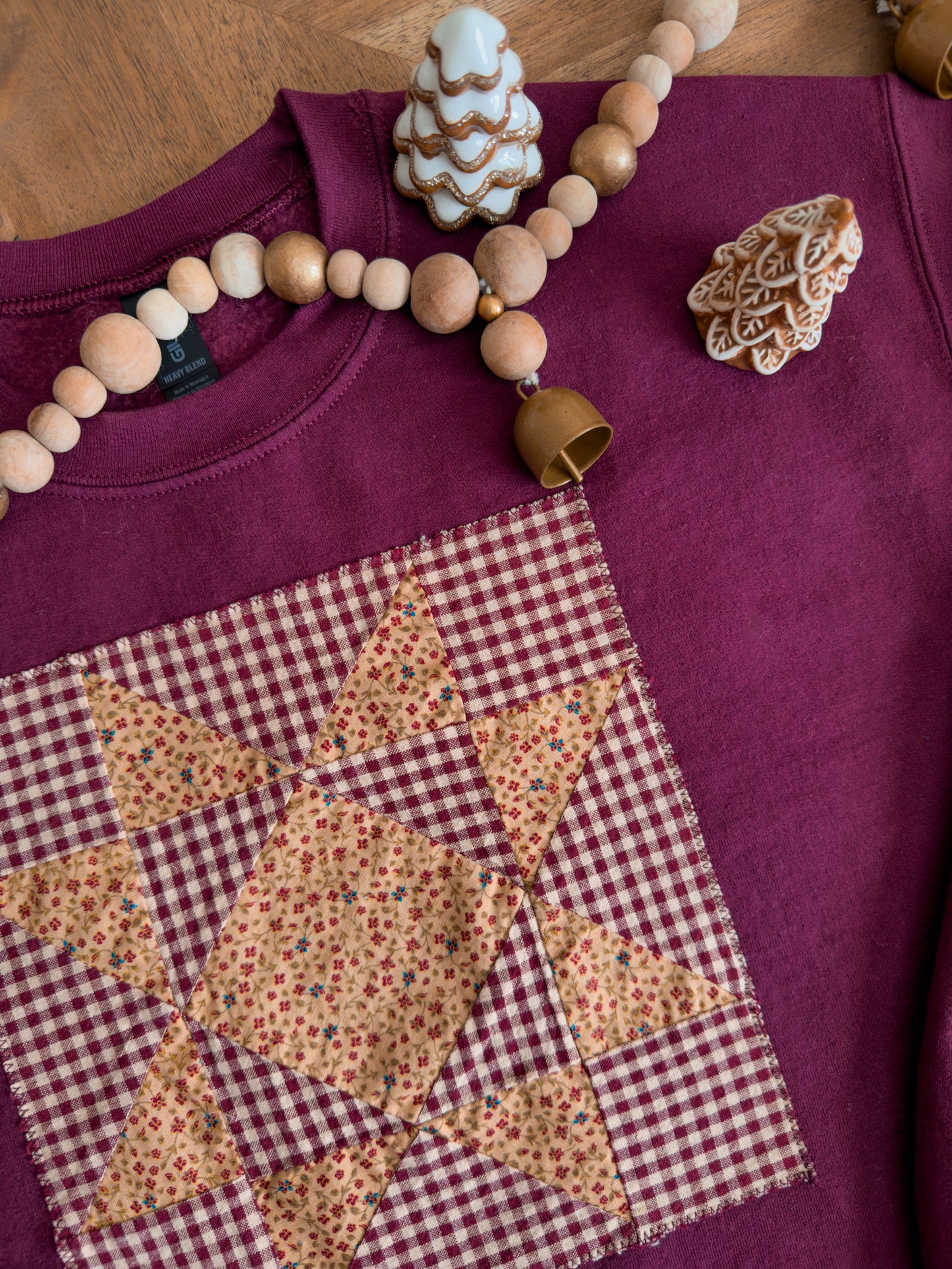 Quilted Star Crewneck