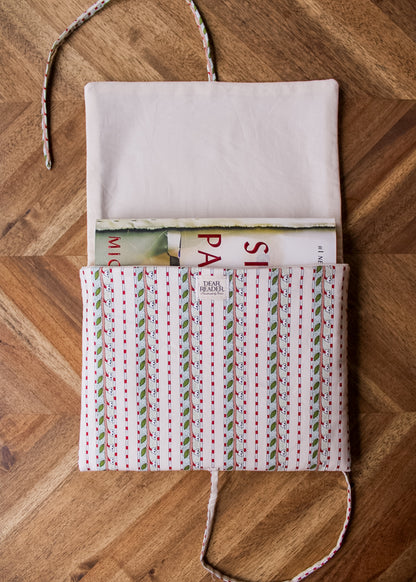 Book Sleeve - Floral Stripes