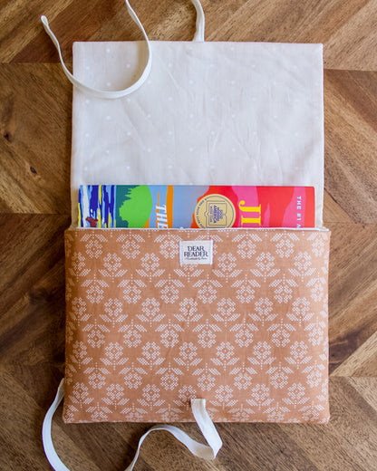Book Sleeve - Stitched Flowers