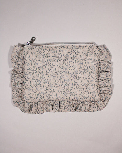 Ruffle Quilted Pouch