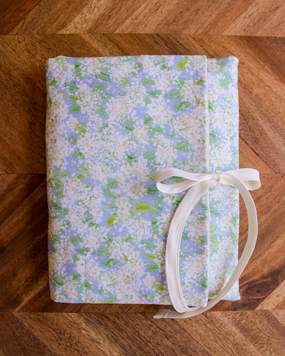 Book Sleeve - Blue Hydrangea