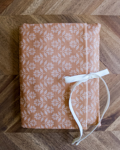 Book Sleeve - Stitched Flowers