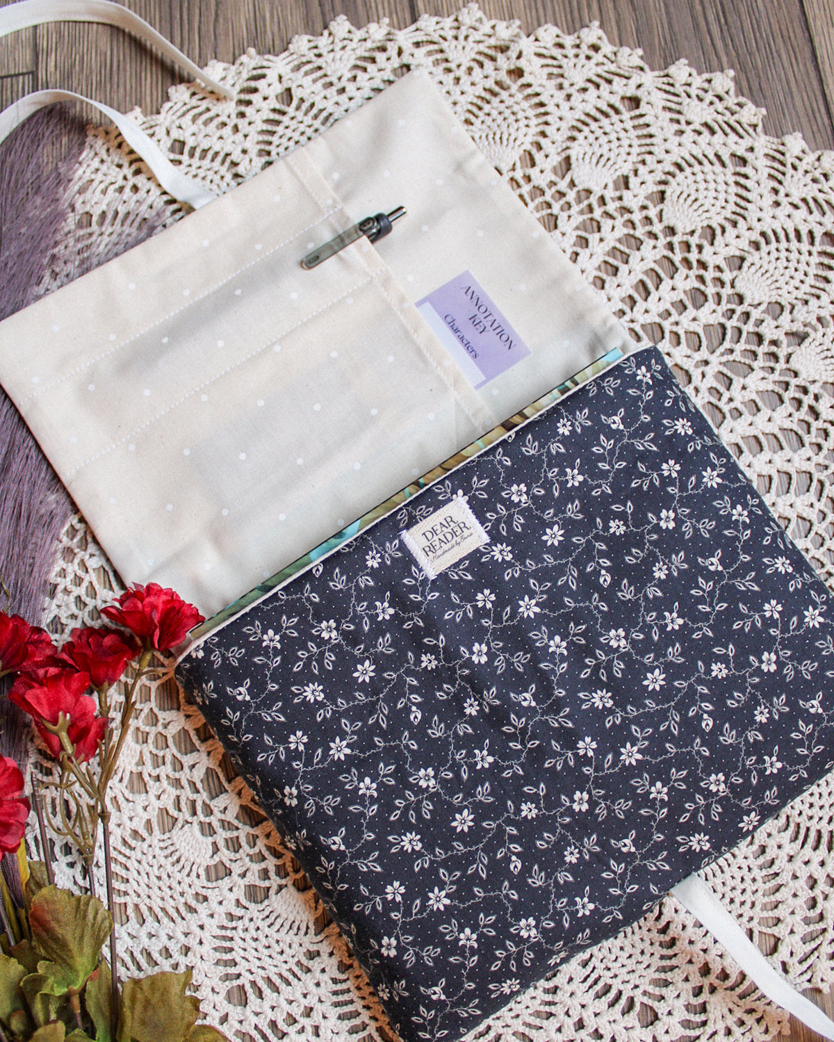 NEW Book Sleeve - Midnight Floral