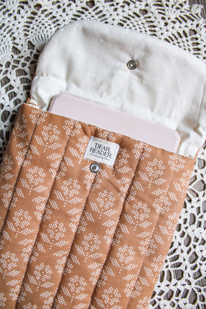 Kindle Sleeve - Stitched Flowers