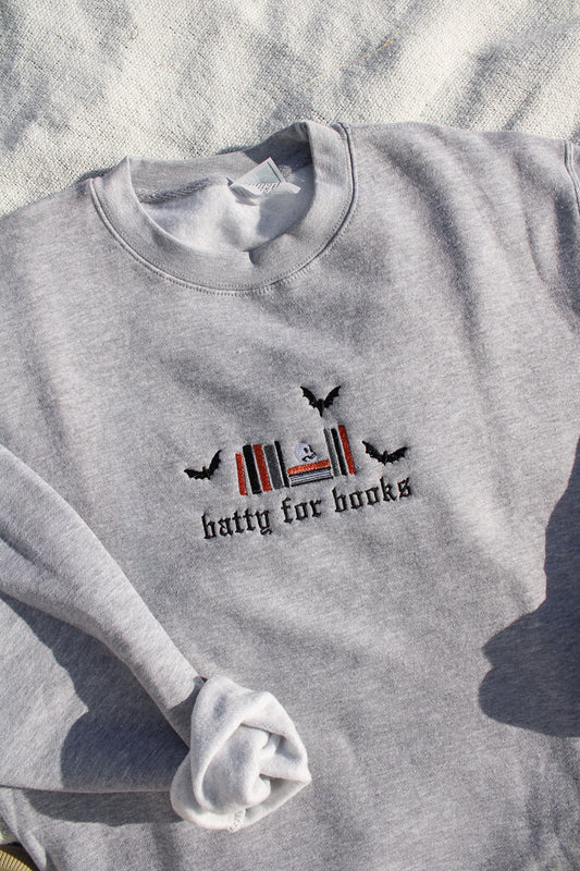 Batty For Books Crewneck