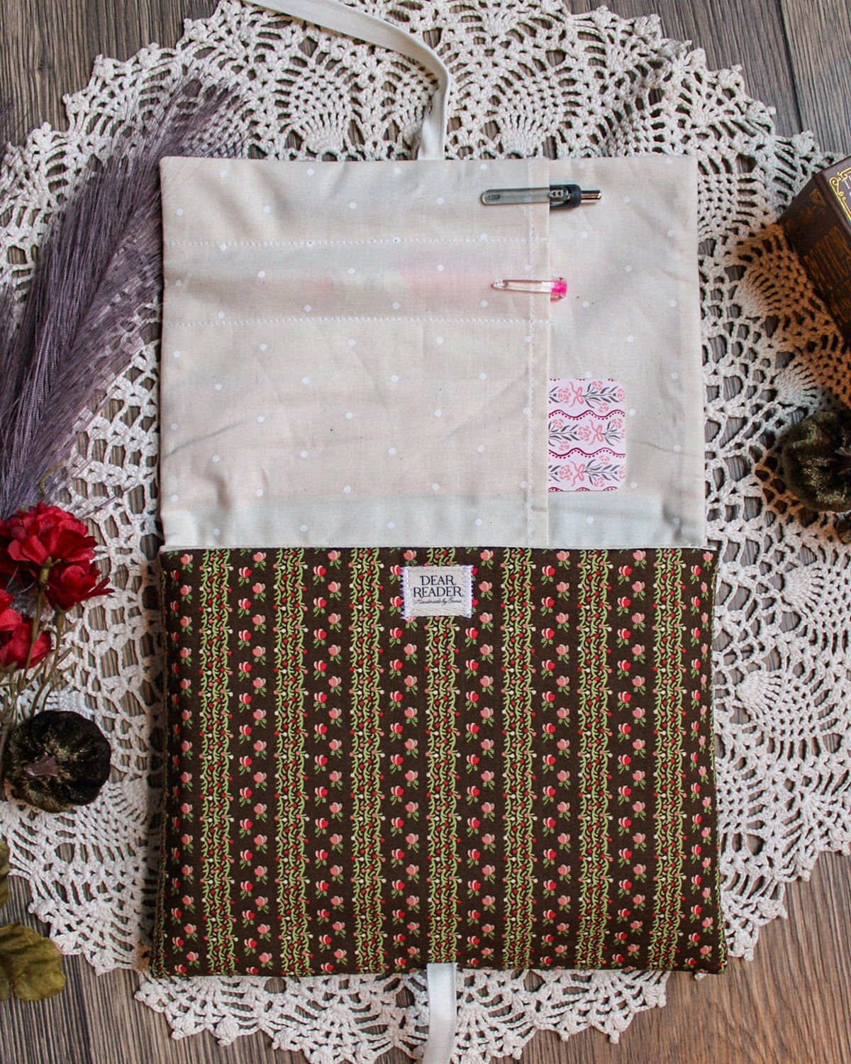 NEW Book Sleeve - Fall Garland