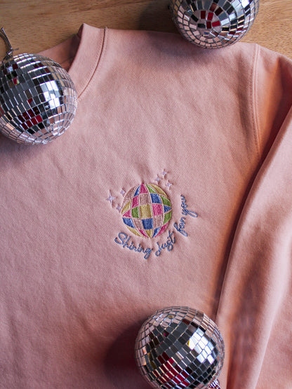 Shining Just For You Premium Embroidered Sweatshirt