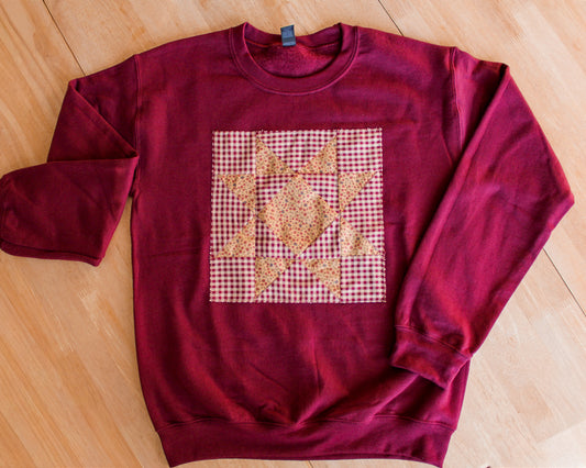 Quilted Star Crewneck
