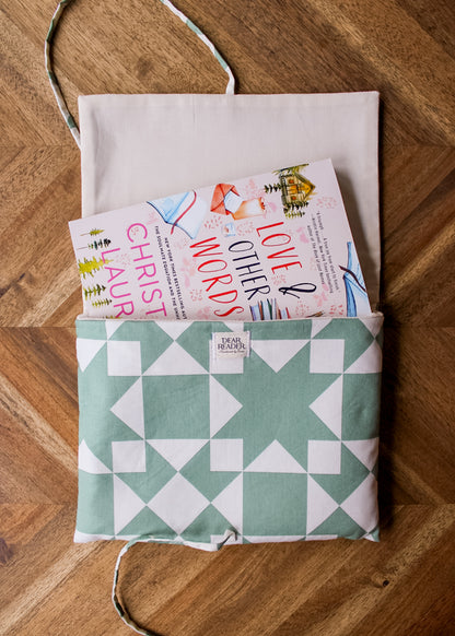 Book Sleeve - Green Mosaic