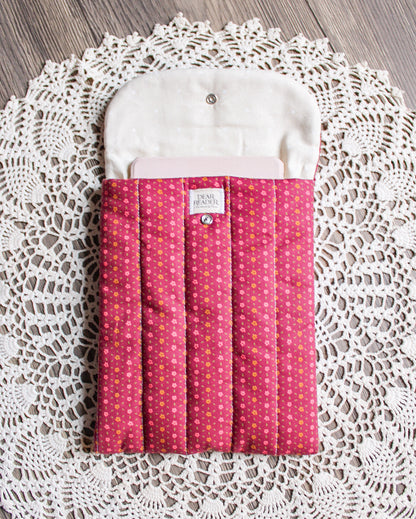 Kindle Sleeve - Maroon Floral